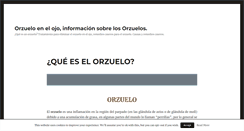 Desktop Screenshot of orzuelos.com
